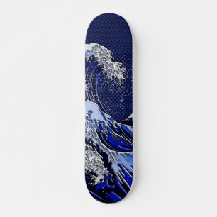 Skateboard Le grand décor de fibre de carbone de chrome de