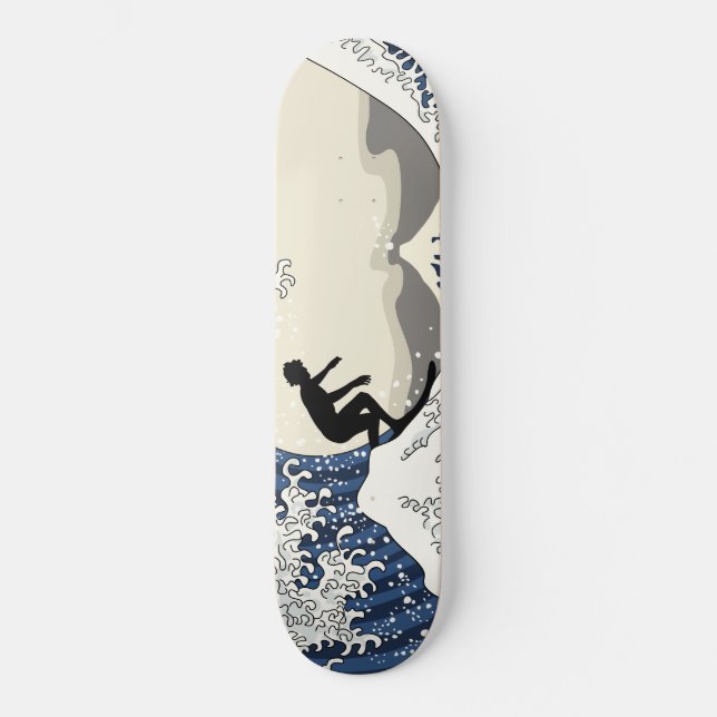 Skateboard Le grand surfer de Kanagawa (Recto)