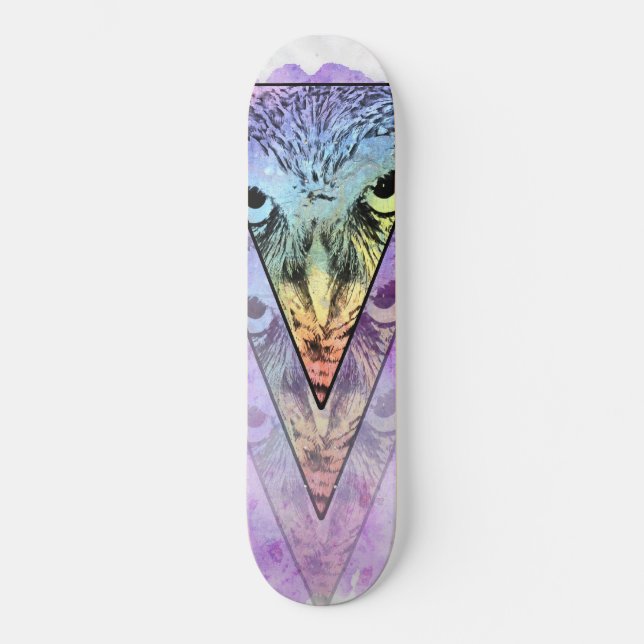 Skateboard Le hibou (Recto)