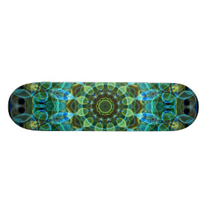 Skateboard Le hibou observe le kaléidoscope