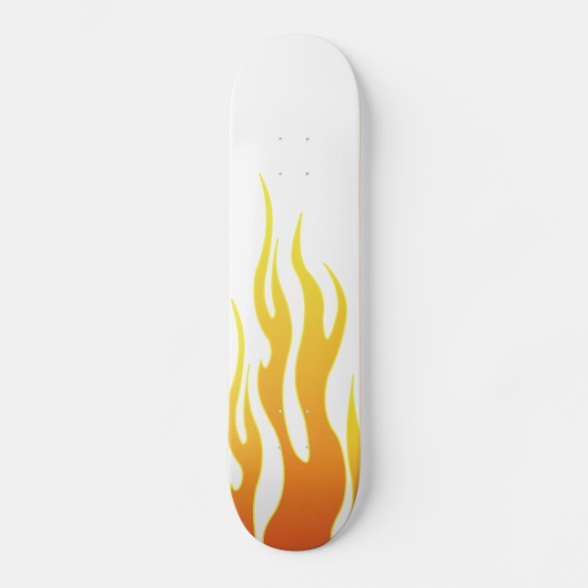 Skateboard Le hot rod flambe la planche à roulettes (Recto)