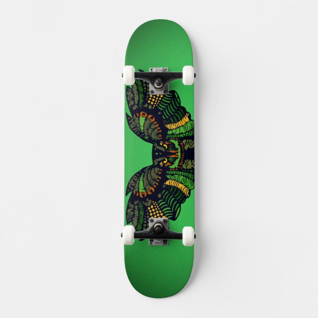 Skateboard Le majestic Emerald Owl (Recto)