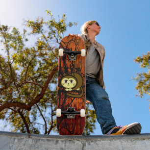 Skateboard Le miaou du chat - Customisé
