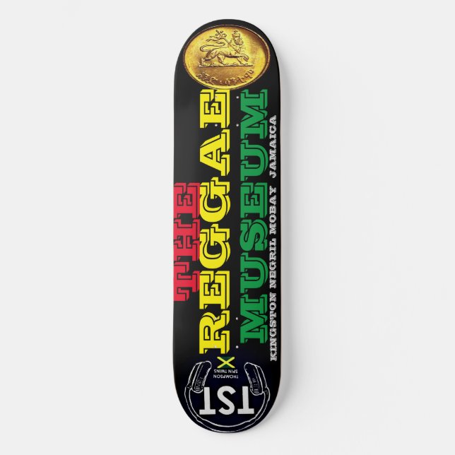 Skateboard LE MUSÉE REGGAE Deck de planche à roulettes 8 1/2" (Recto)