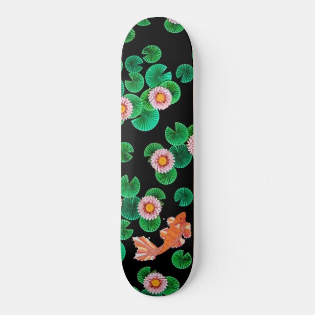 Skateboard Le papier Koi Pond (Recto)