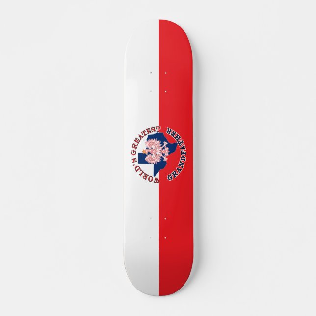 Skateboard Le plus grand grand-père du monde (Devant)