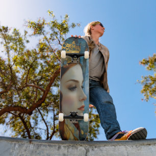 Skateboard Le portrait de l'histoire du coeur perdu de la Rei