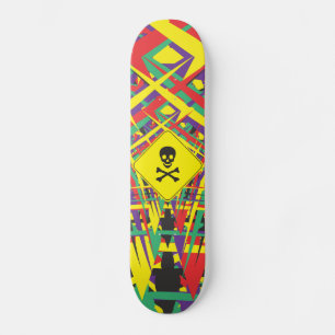 Skateboard le résumé forme le crâne et les os