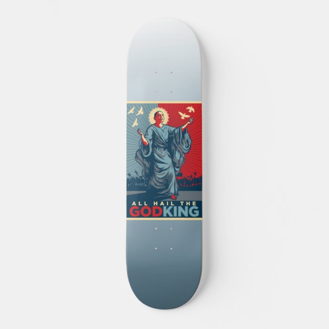 Skateboard Le Roi Skate Board Deck de Dieu d'Obama (Recto)