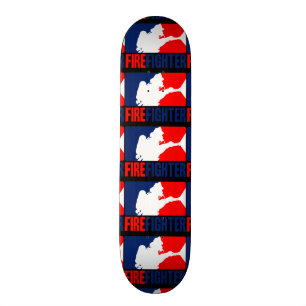 Skateboard Le style graphique de ligue de sapeur-pompier