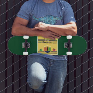 Skateboard Le ton chaud et célébratif de Kwanzaa de SlipperyJ
