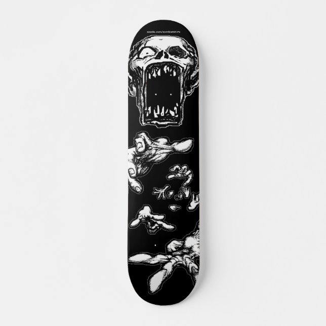 Skateboard Le zombi remet la planche à roulettes (Devant)