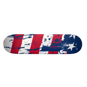 Skateboard L'éclaboussure de baisse colore le drapeau de