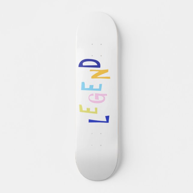Skateboard légende art des mots (Devant)