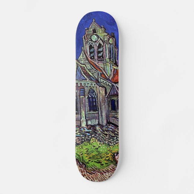 Skateboard L'église chez Auvers par Vincent van Gogh 1890 (Recto)