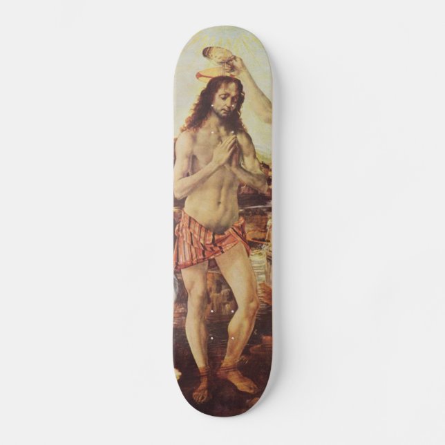 Skateboard Leonardo de da Vinci - Le baptême du Christ (Recto)