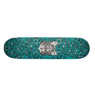 Skateboard Léopard de neige