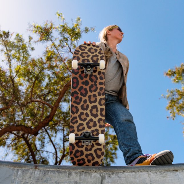 Skateboard Leopard Print Pattern (Extérieur 1)