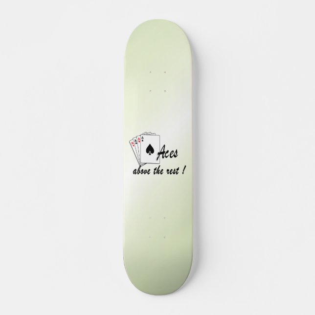 Skateboard Les accès au-dessus du reste vert (Devant)