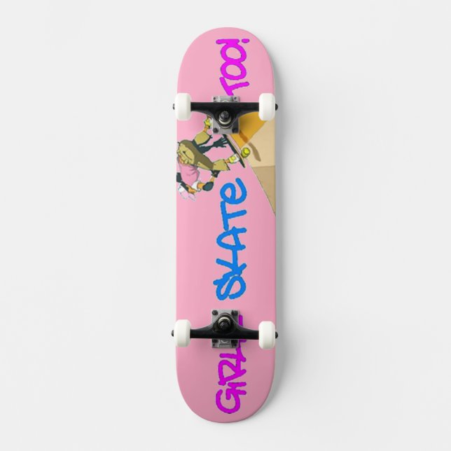 Skateboard Les Filles Patinent Aussi ! Patinage (Recto)
