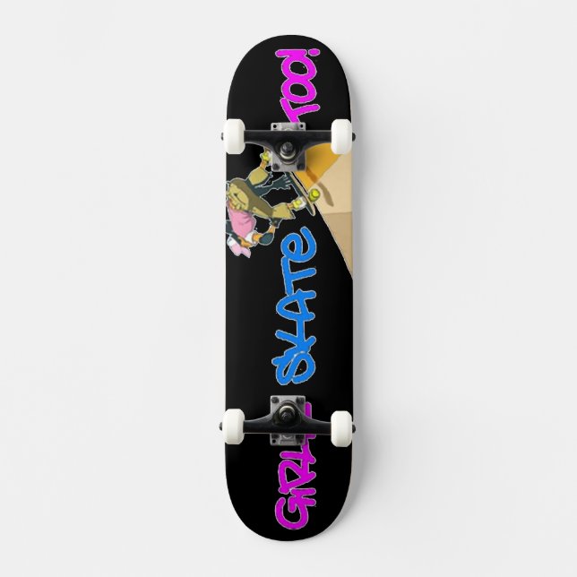 Skateboard Les Filles Patinent Aussi ! Patinage (Recto)