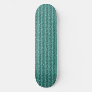 Skateboard Les gouttes de pluie sur le métal vert