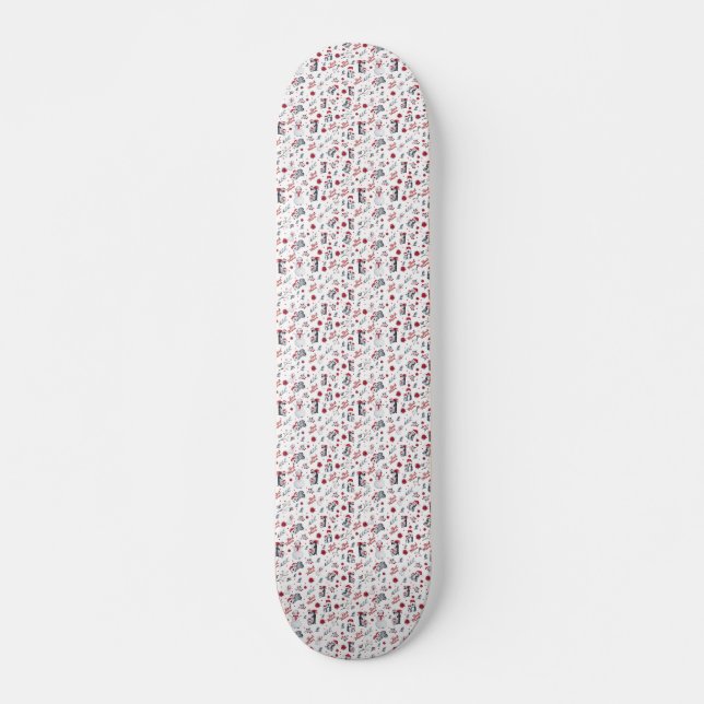 Skateboard Les Meilleurs Pingouins de Noël (Devant)