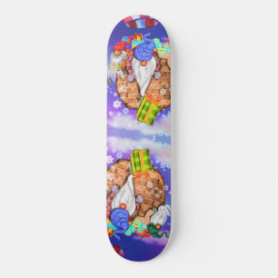 Skateboard Les nanas de Noël volent un ballon et donnent des