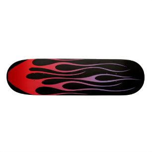 Skateboard les tribaux des flammes rouges sur le arrière - pl