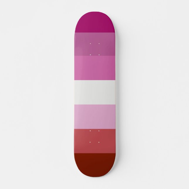 Skateboard Lesbian Pride Flag LGBTQ (Devant)