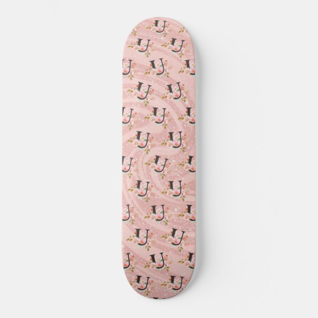 Skateboard Lettre U (Recto)