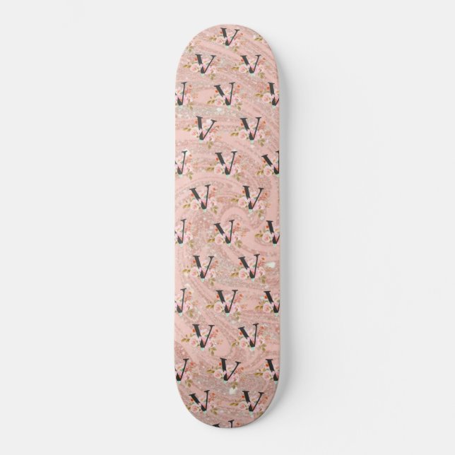 Skateboard Lettre V (Recto)