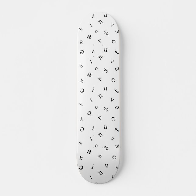 Skateboard Lettres (Devant)