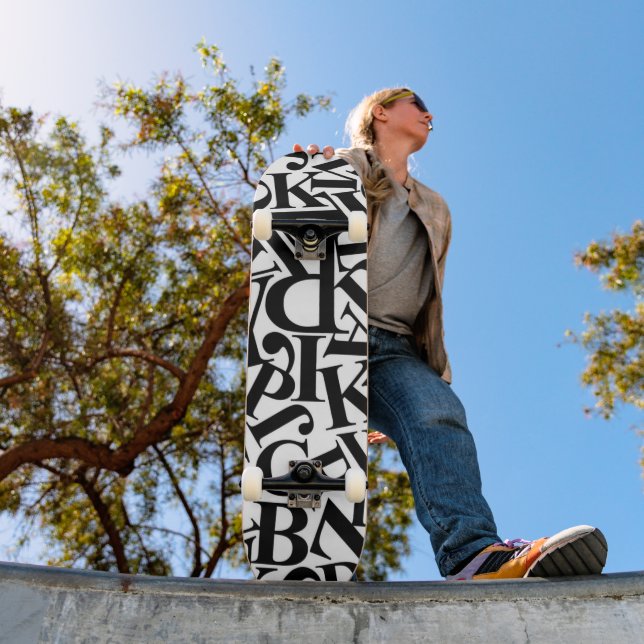 Skateboard Lettres alphabétiques (Extérieur 1)