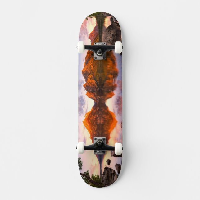 Skateboard Lever de soleil (Recto)