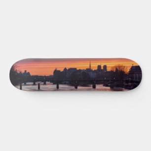Skateboard Lever de soleil sur l'île de la Cité et Notre Dame