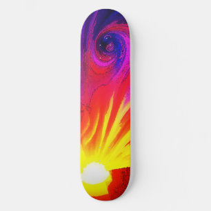 Skateboard Lever Du Soleil Dans Le Multivers