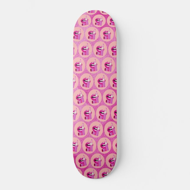 Skateboard Lèvres (Recto)