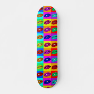 Skateboard Lèvres, lèvres, planche à roulettes d'art de bruit