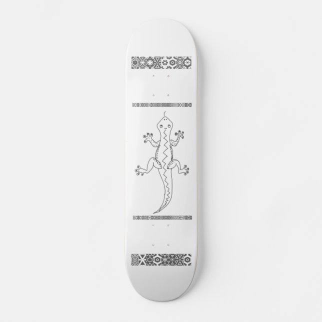 Skateboard Lézard graphique (Recto)