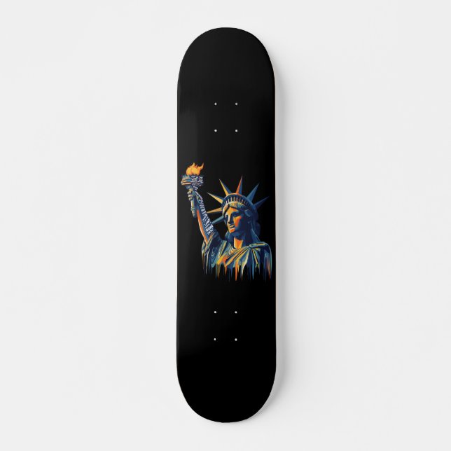 Skateboard Liberté de protestation politique  (Devant)