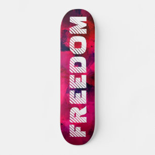 Skateboard Liberté - planche à roulettes Abstraite