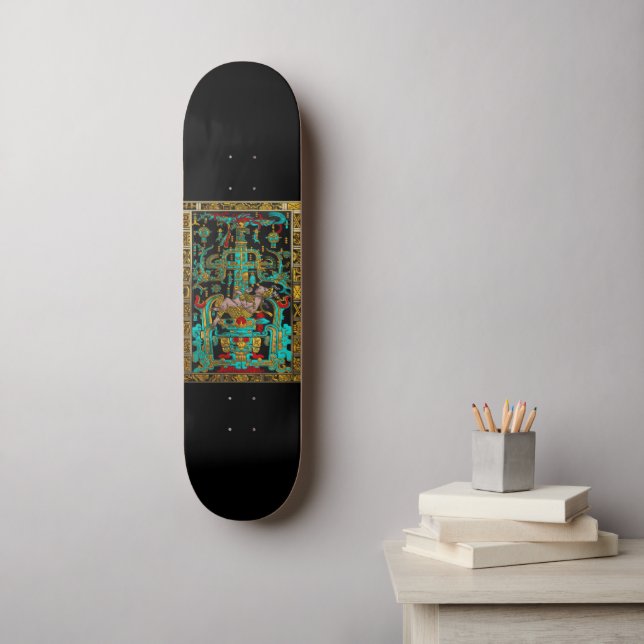 Skateboard Lid of Great Tomb of Pakal - Astronaut Palenque (Art mural)