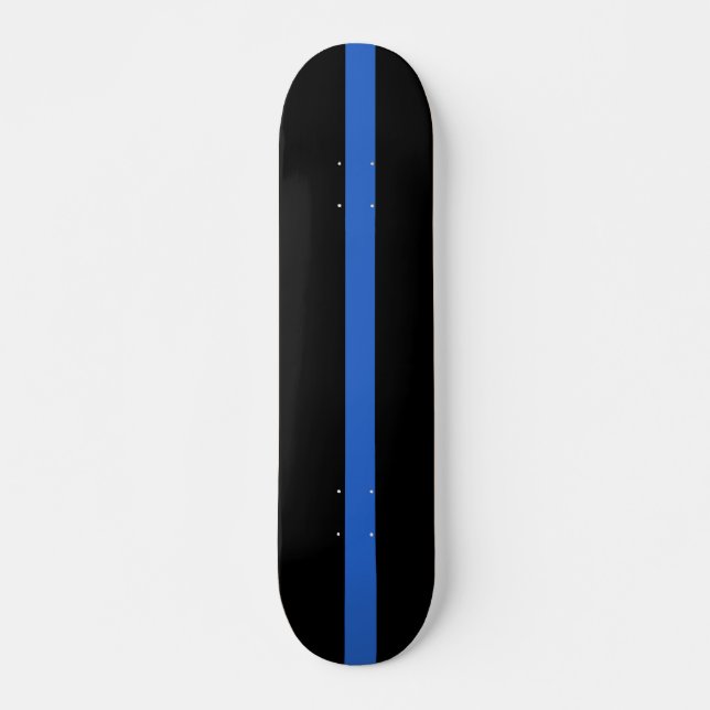 Skateboard Ligne Bleue Mince Drapeau symbole de solidarité po (Devant)