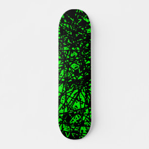 Skateboard Lignes Abstraites - Vert