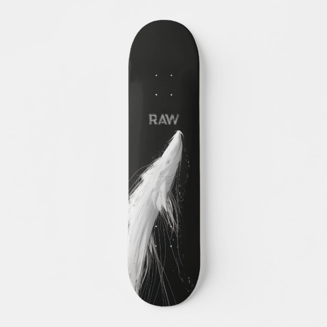 Skateboard Lignes fluides abstraites (Devant)