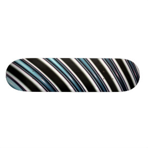 Skateboard Lignes incurvées étroitement d'une fractale