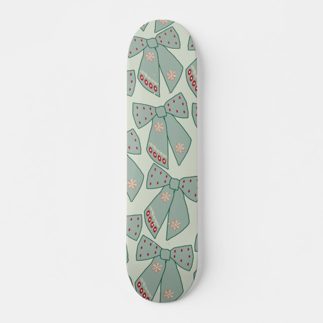 Skateboard Lignes vertes Sage (Devant)