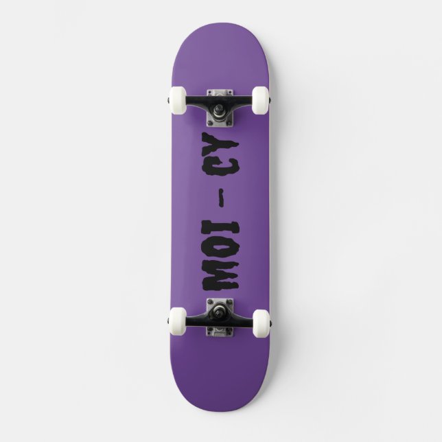 Skateboard lila completement board MOI - cy (Recto)