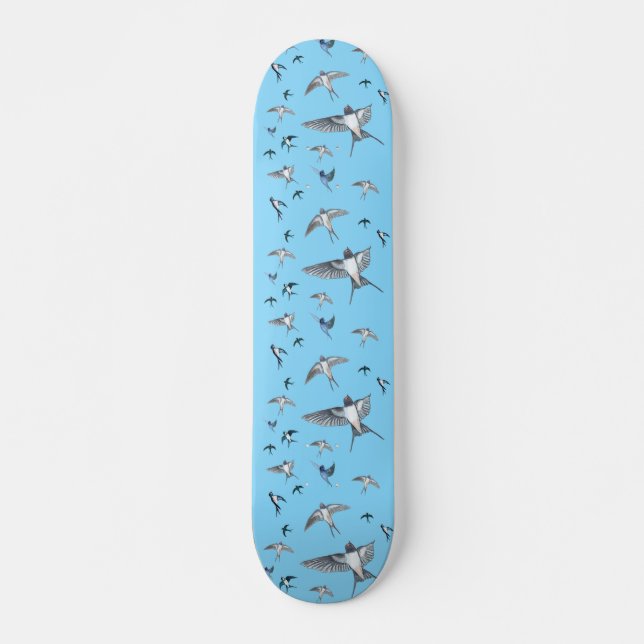 Skateboard L'Illustration De L'Avalière Volante (Devant)